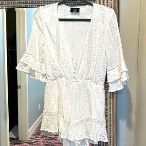 White romper size Medium